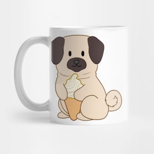 Ice Cream Pug Mug